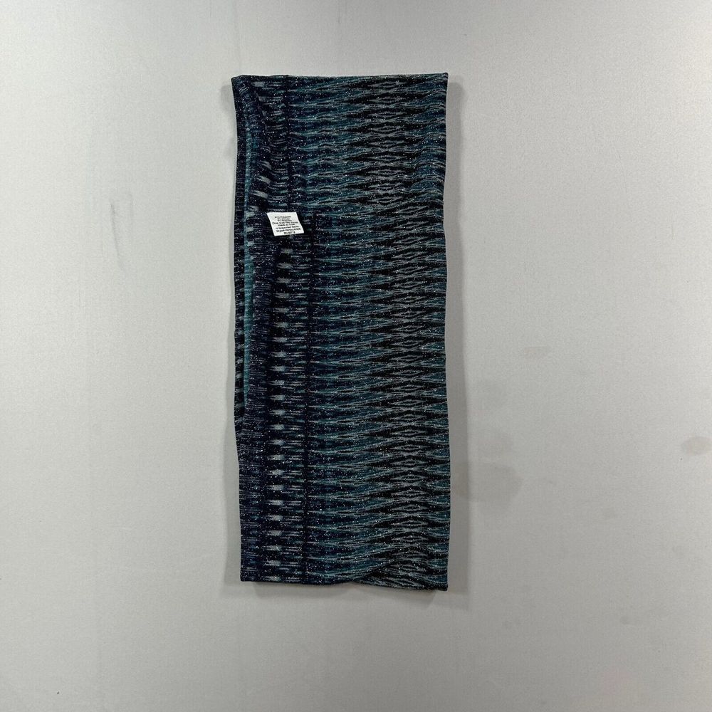 NY Collection Top & Printed Scarf Womens 1X Plus Handkerchief-Hem Jade Green NEW - Picture 4 of 9